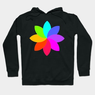 Rainbow-flower - flower - flora - graphic Hoodie